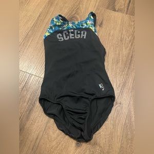 Girls Scega K-bee Gymnastics Leotard Size 10/11